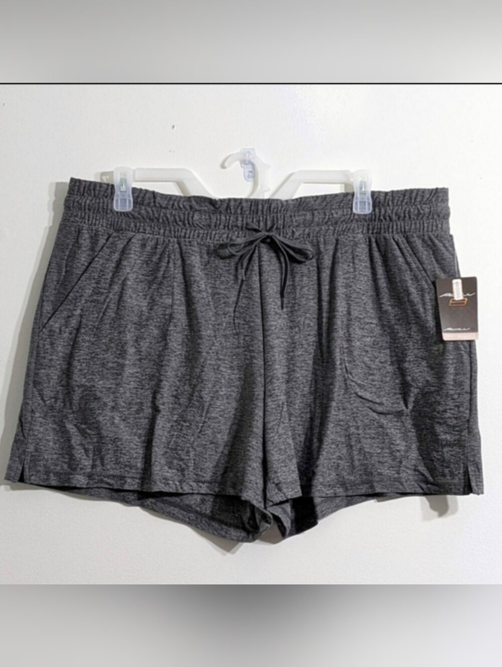 Women's Moisture Wicking Shorts, Size XXXL, Grey Shorts, Running Shorts